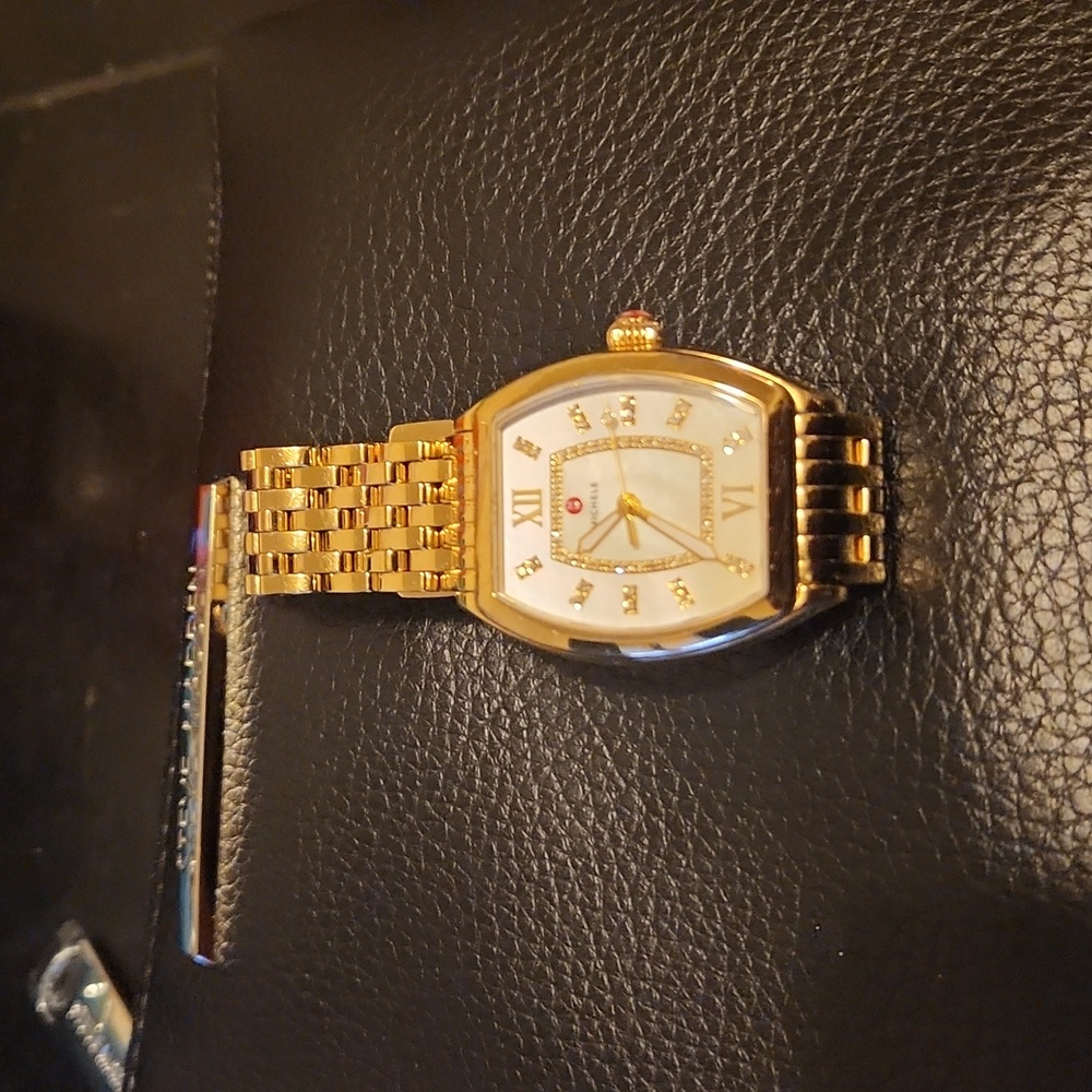 Gold Michele wome s watch